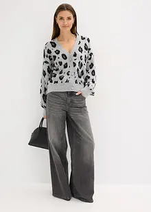 Mönstrad cardigan, bonprix