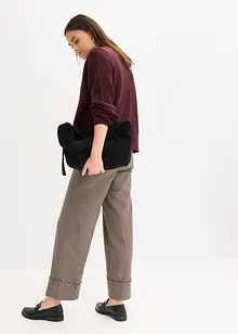 Cardigan med flätstickning, bonprix