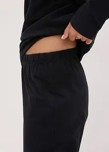 Pyjamas i mjuk bomull med spets, bonprix