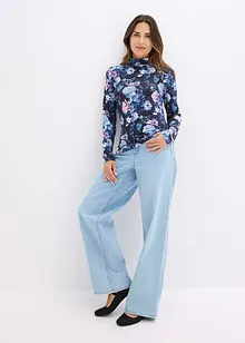 Långärmad topp i mjuk viskosmix, bonprix