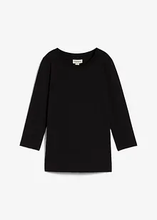 Topp med 3/4-ärmar, ekologisk bomull, bonprix