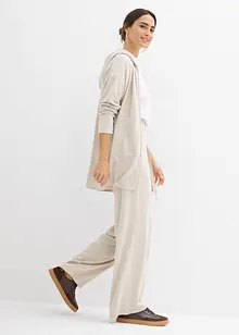 Cardigan i fintrådig viskosmix, bonprix