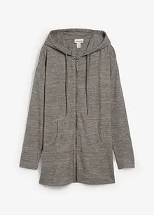 Cardigan i fintrådig viskosmix, bonprix