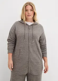 Cardigan i fintrådig viskosmix, bonprix
