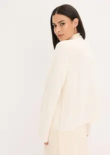 Stickad kofta i bomullsmix, bonprix