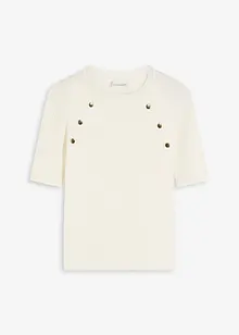 Finstickad tröja av viskosmix med mjukt fall, bonprix