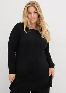 Lång tröja med återvunnen bomull, bonprix