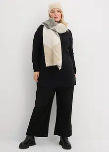 Lång tröja med återvunnen bomull, bonprix