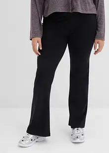 Byxa med utsvängda ben i stretchig bomullsmix, bonprix