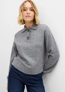 Tröja med krage, bonprix