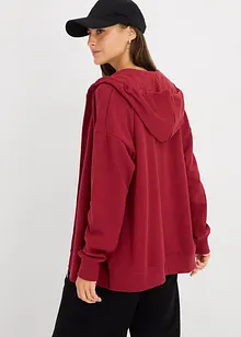 Lång munkjacka i mjuk frotté, bonprix