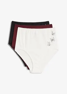 Midjetrosa med ekologisk bomull (3-pack), bonprix