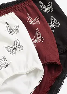 Midjetrosa med ekologisk bomull (3-pack), bonprix