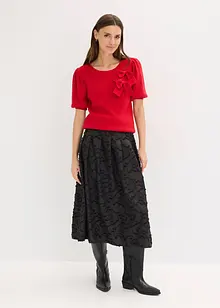 Tröja med rosettapplikation, bonprix