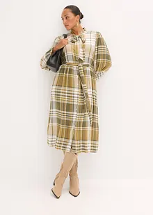 Midiklänning med knytband, bonprix