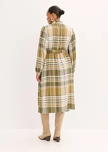 Midiklänning med knytband, bonprix