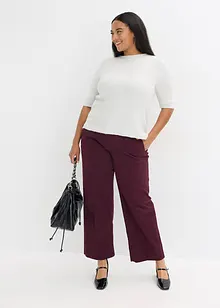 Kortärmad tröja med paljetter och glittrande trådar, bonprix