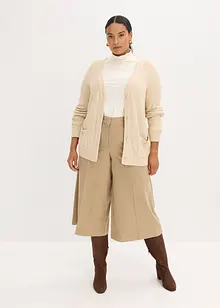 Byxa med fiskbensmönster i yllestil, bonprix