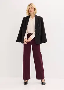 Chiffongblus med rysch, bonprix