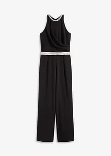 Jumpsuit i kräpp med struktur, bonprix