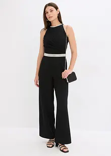 Jumpsuit i kräpp med struktur, bonprix