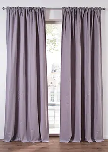 Gardinlängd i ekologisk bomull, normal och extra lång (1-pack), bonprix