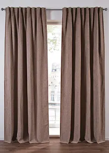 Mörkläggande gardinlängd med struktur (1-pack), bonprix