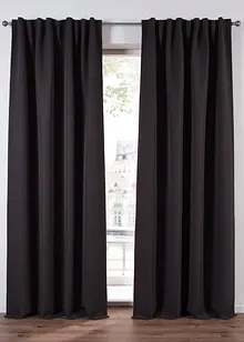 Mörkläggande gardinlängd med lätt struktur (1-pack), bonprix