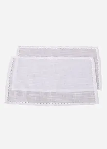 Bordstablett med dekorativt stråveck (2-pack), bonprix