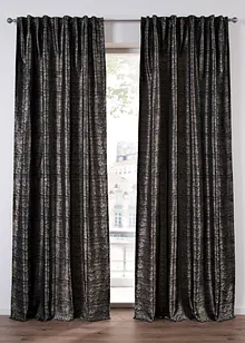 Gardinlängd i jacquard med grafiskt mönster (1-pack), bonprix