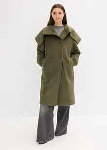 Kappa med yllekänsla och vid krage, bonprix