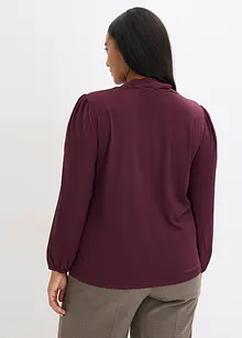 Blustopp med struktur och avtagbart knytband, bonprix