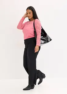 Spetstopp med långa ärmar, bonprix