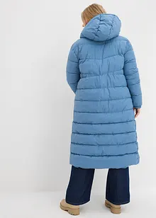 Lång täckkappa med huva, bonprix