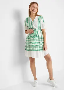 Mamma-/amningsblusklänning i böljande viskos, bonprix