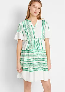 Mamma-/amningsblusklänning i böljande viskos, bonprix