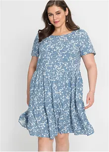 Miniklänning i följsam viskos, bonprix