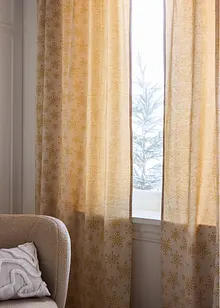 Jacquardgardin av ekologisk bomull (1-pack), bonprix