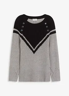 Tröja med knappar, bonprix