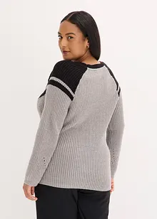 Tröja med knappar, bonprix