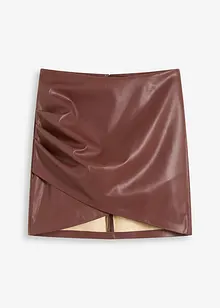 Kort kjol i skinnimitation, bonprix
