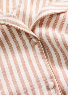 Vävd flanellpyjamas med gåvopåse, bonprix