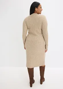 Stickad klänning, bonprix