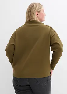 Oversizeweatshirt i mjuk och stabil trikå, bonprix