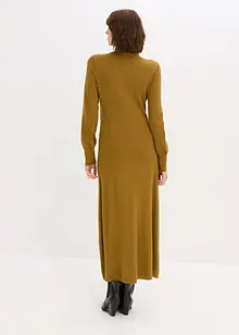 Stickad klänning i mjuk viskosmix, bonprix