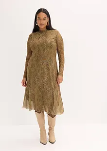 Mellanlång klänning, bonprix