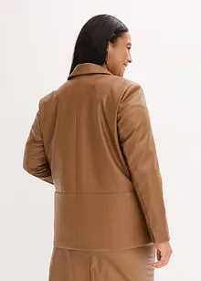 Oversizekavaj i skinnimitation, bonprix