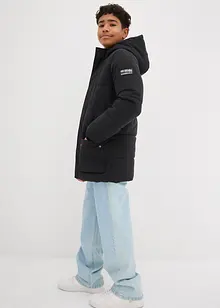 Täckjacka med sportiga detaljer och huva, bonprix