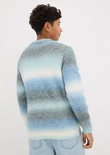 Grovstickad tröja med olika färgnyanser, bonprix