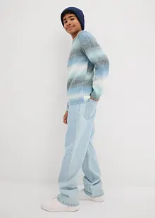 Grovstickad tröja med olika färgnyanser, bonprix